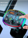 Car Bluetooth 5.0 FM Transmitter Wireless Adapter Mic Audio Receiver Auto MP3 Player 2.1A Dual USB Fast Charger Car Accessories - Image 2